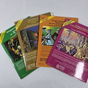 AD&D A1–A4 Slave Lords Module Set 1st Print 1980 TSR 9039-9042 Complete Vintage